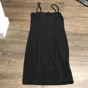 Black tight dress